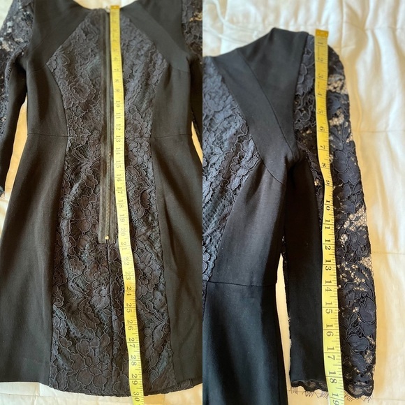 TIBI NYC Chantal Lace Dress 0 Black - Picture 13 of 14